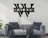 Custom Metal Sign Family Sign Custom Metal Signsplit Monogramhousewarming Giftinitialschristmaschristmas Giftcyber Monday Decorations